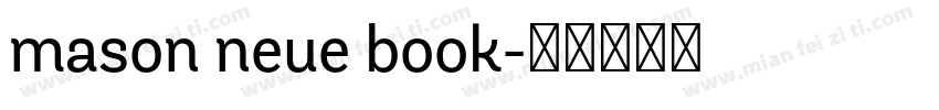 mason neue book字体转换